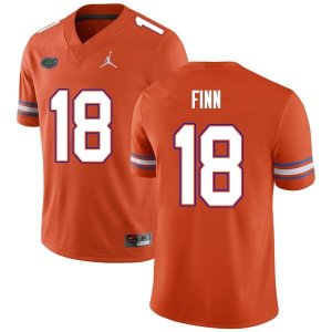 Men's Florida Gators #18 Jacob Finn NCAA Nike Orange Authentic Stitched College Football Jersey DYC2462LP